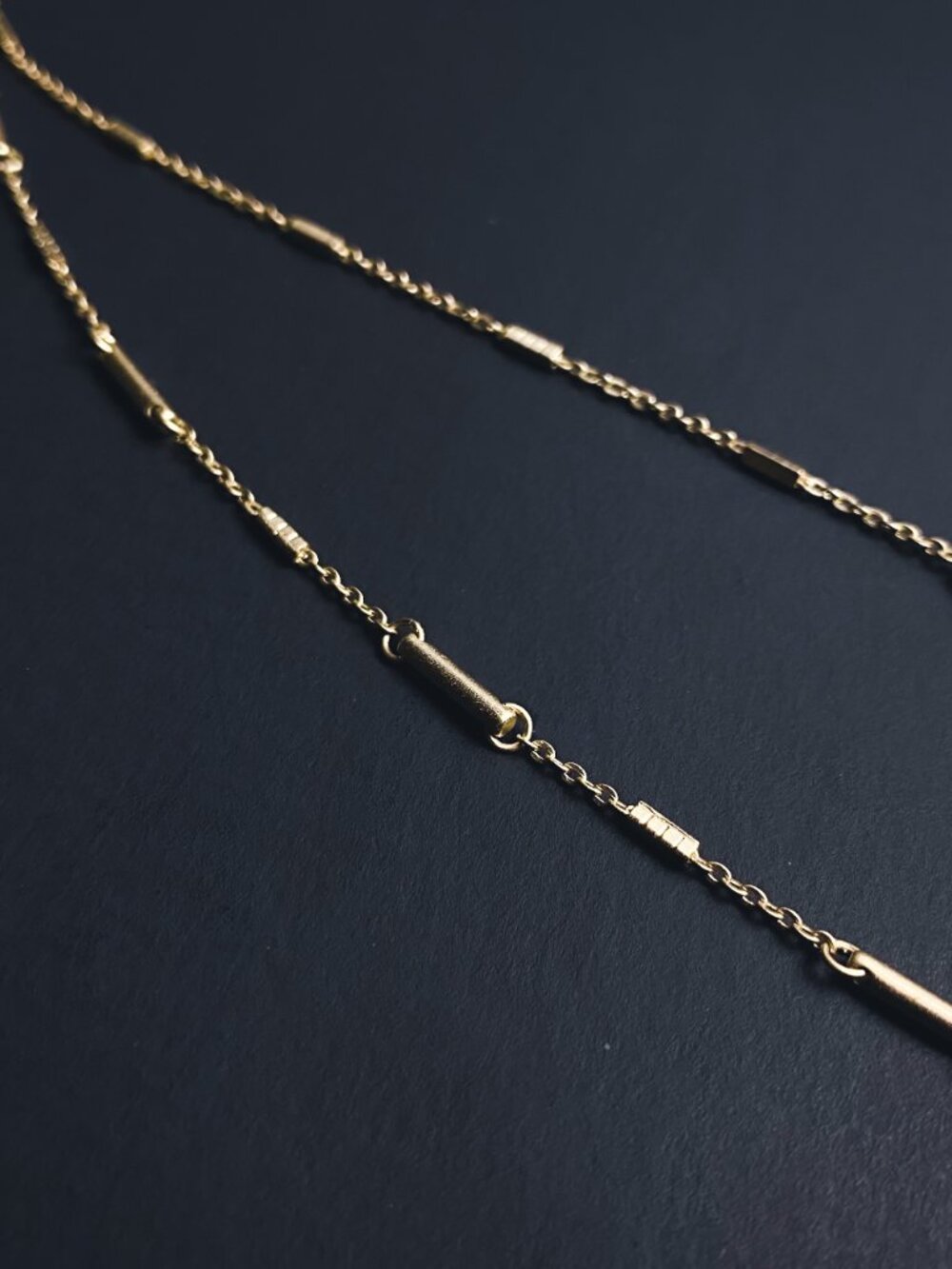 Kendra Scott Adelia Gold Tone Dainty Minimalist Double Chain Y Drop Necklace - Picture 6 of 12